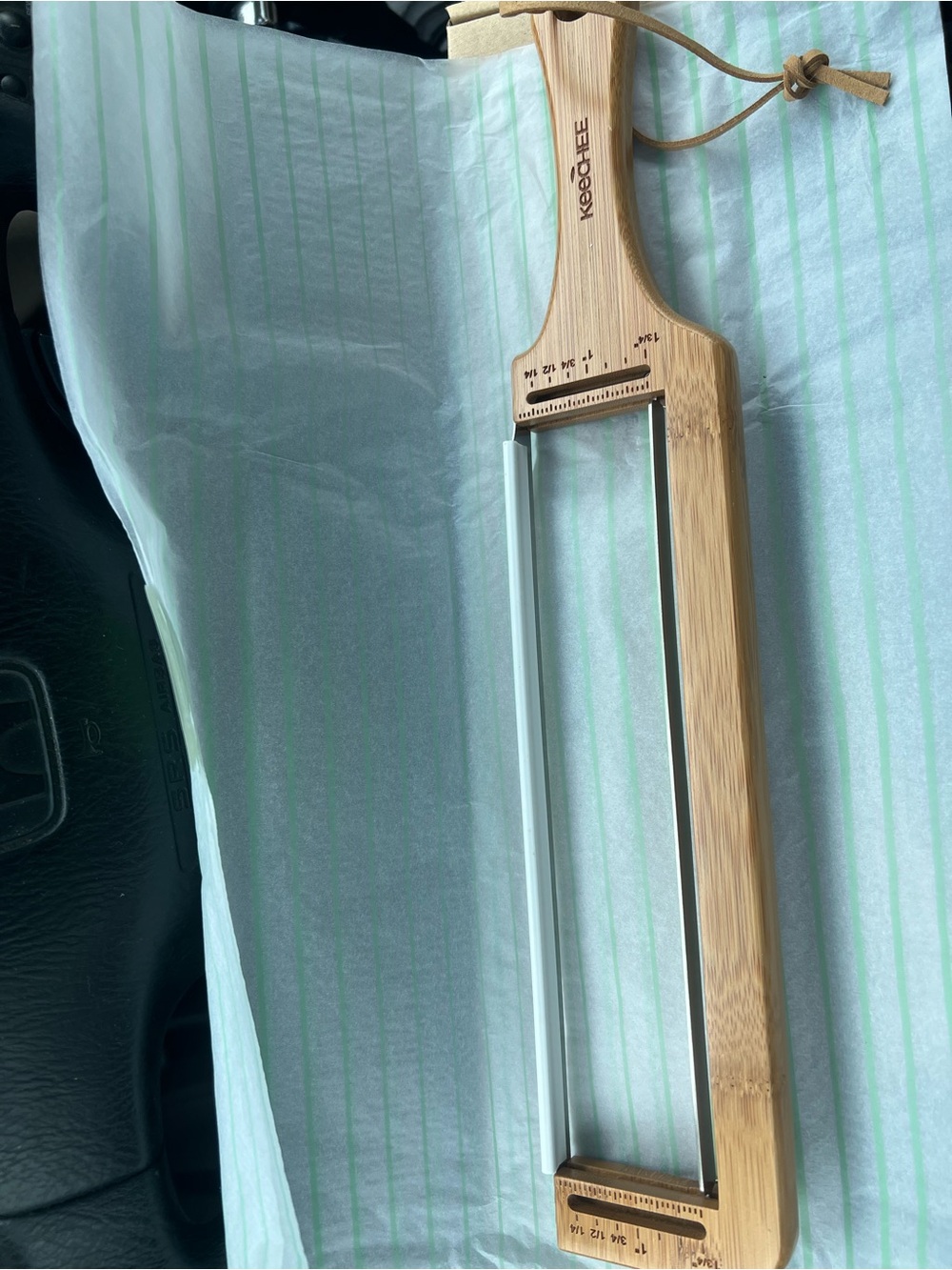 Bamboo Adjustable Bread Slicer